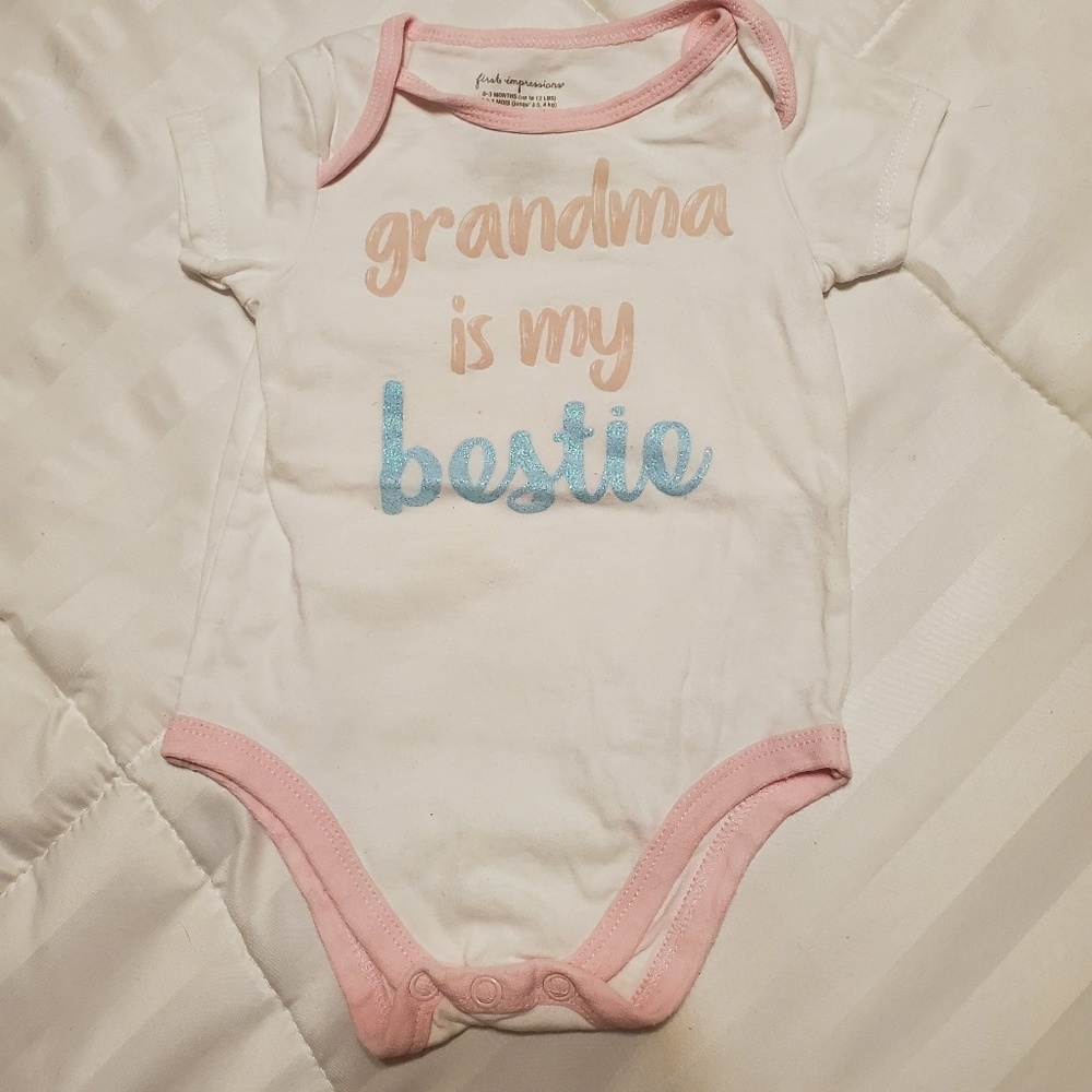 First Impressions Short Sleeve Onesie